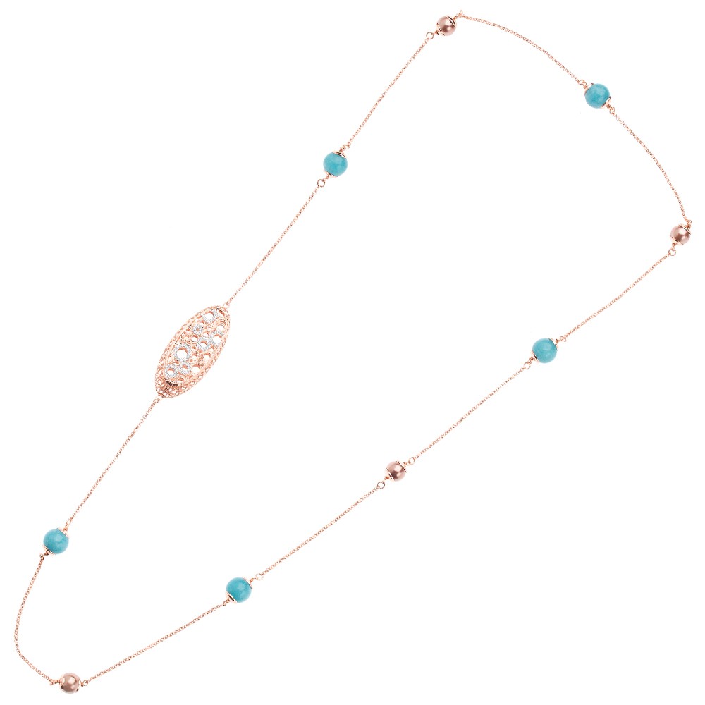 Collar Ottaviani con purpurina plateada - OTTAVIANI