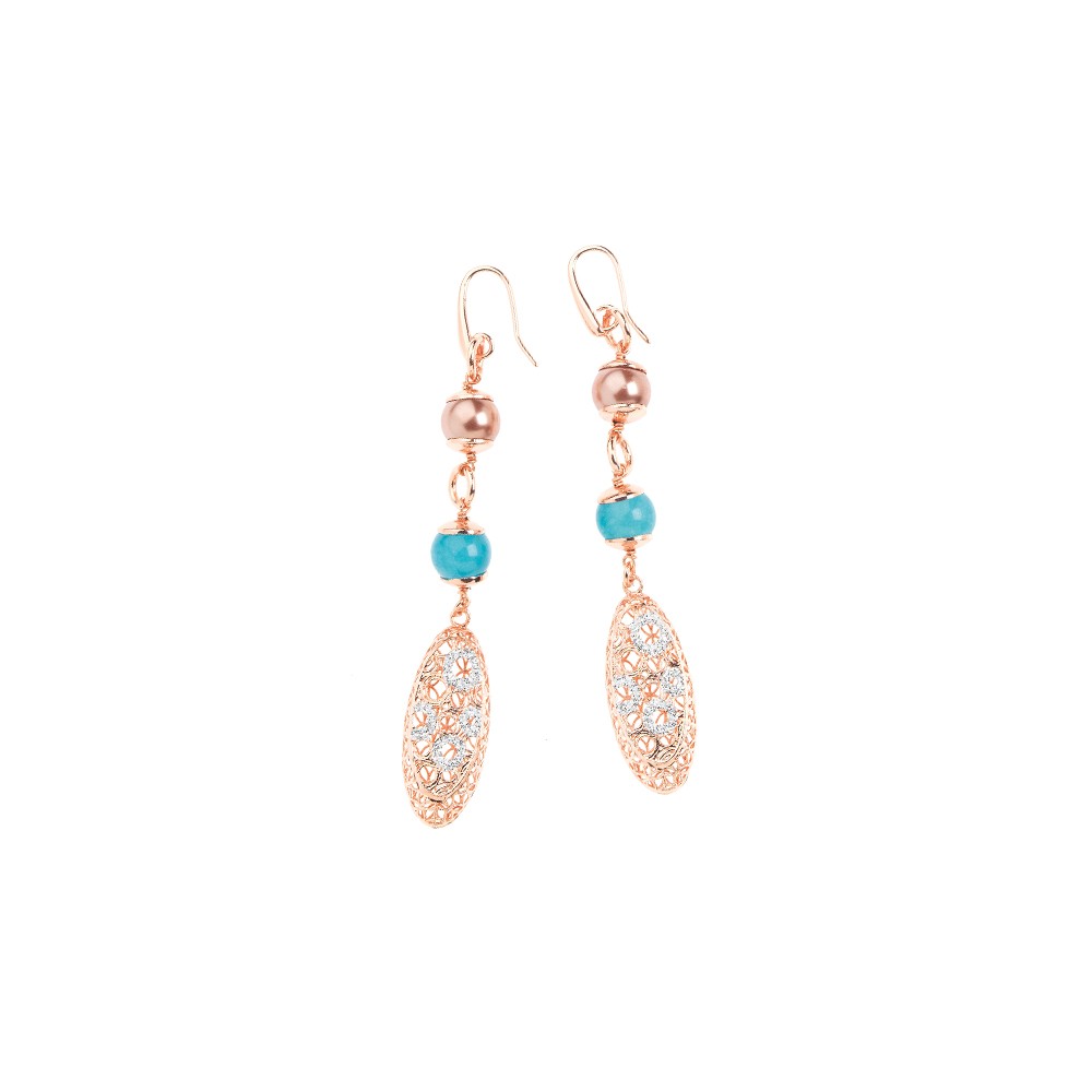 Orecchini Ottaviani con glitter argento - OTTAVIANI