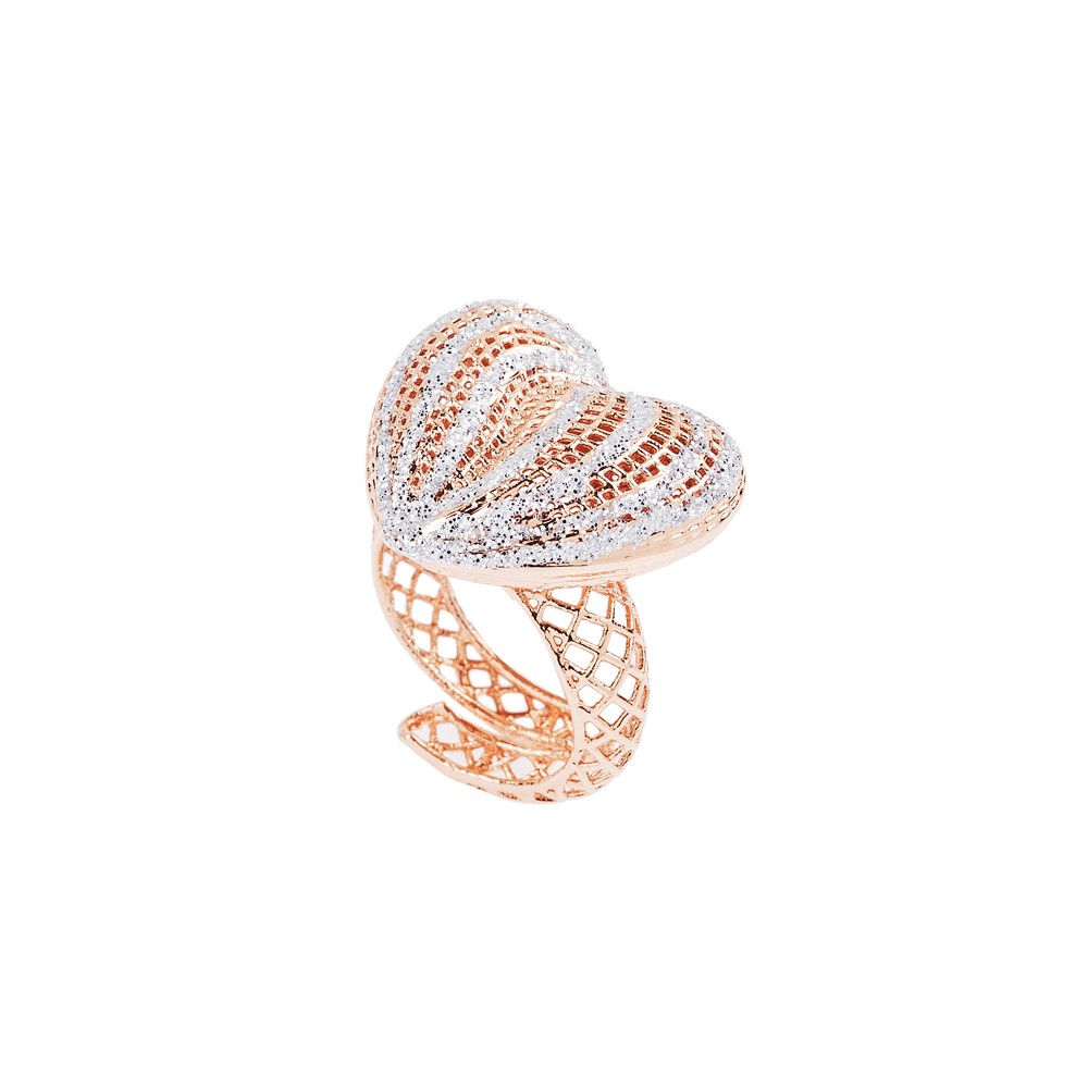 Anillo Ottaviani de bronce con purpurina plateada - OTTAVIANI