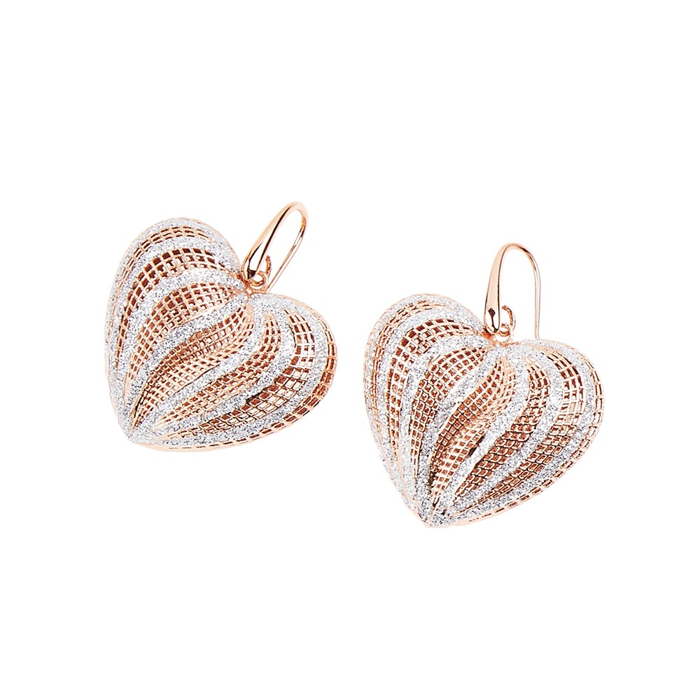 Orecchini Ottaviani con glitter argento - OTTAVIANI