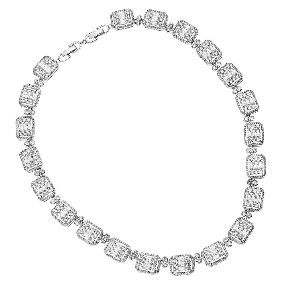 Collar tenis Ottaviani con circonitas blancas - OTTAVIANI