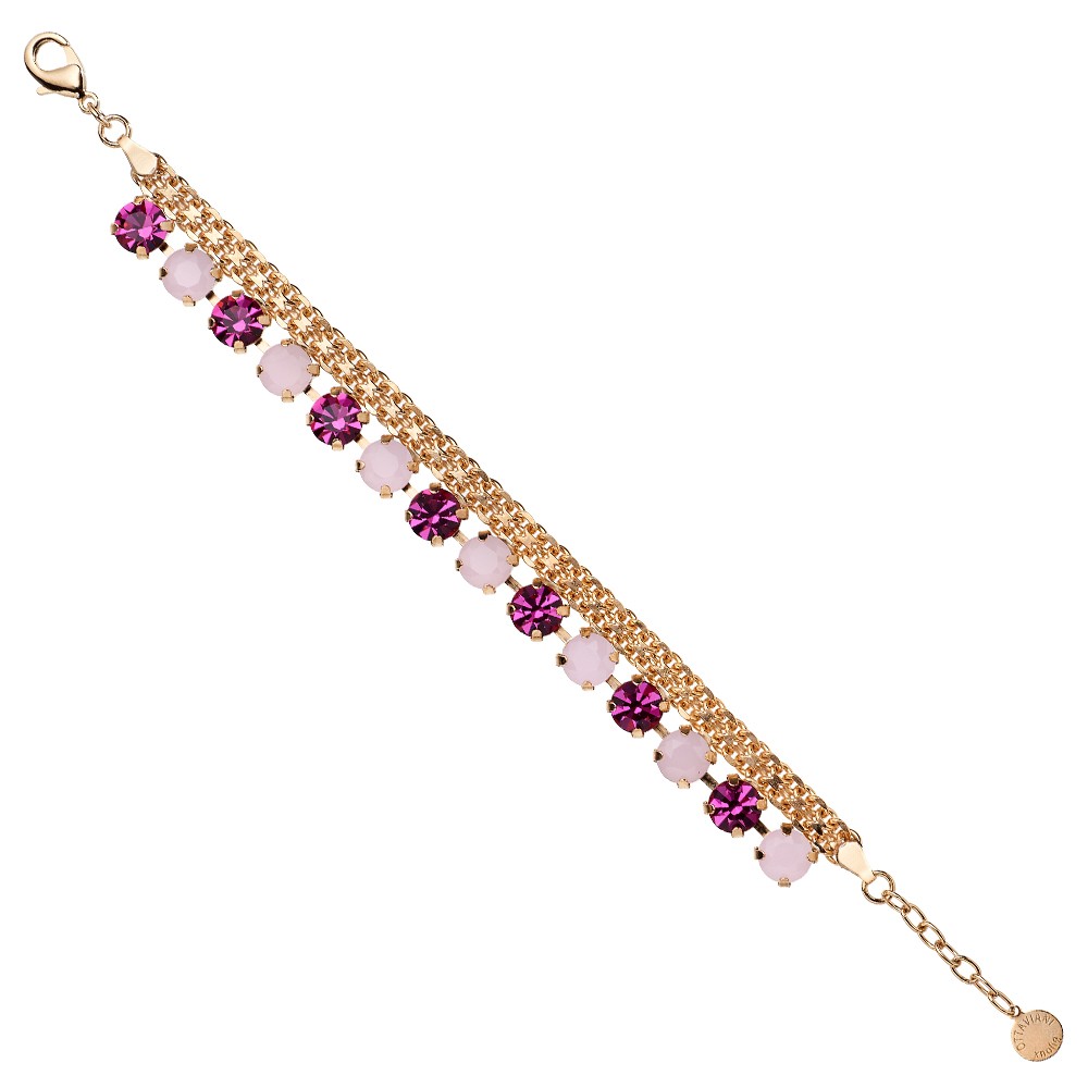 Bracciale Ottaviani con pietre fucsia  rosa - OTTAVIANI