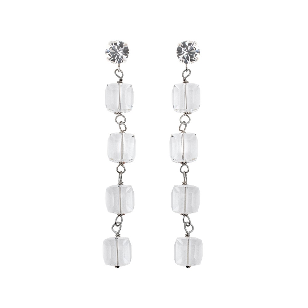 Pendientes Ottaviani rodiados con cristales - OTTAVIANI