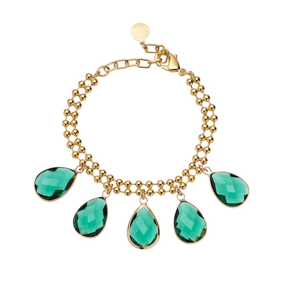 Bracciale Ottaviani dorato con cristalli - OTTAVIANI