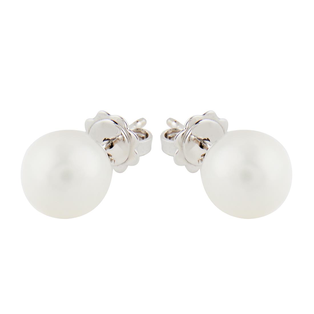 Orecchini in oro bianco con perle - ALFIERI & ST. JOHN