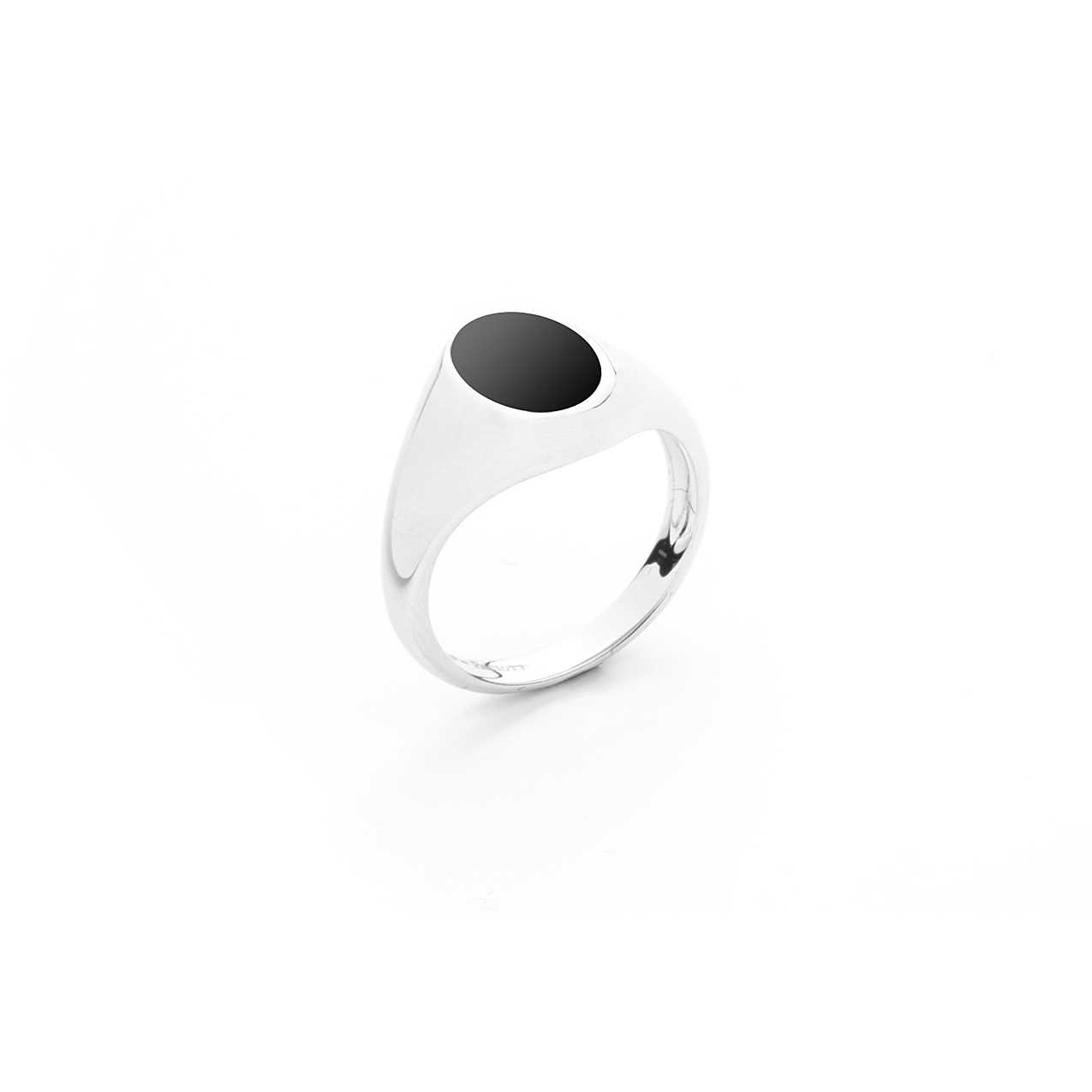 Black rhodium-plated silver ring with lapis lazuli - CESARE PACIOTTI