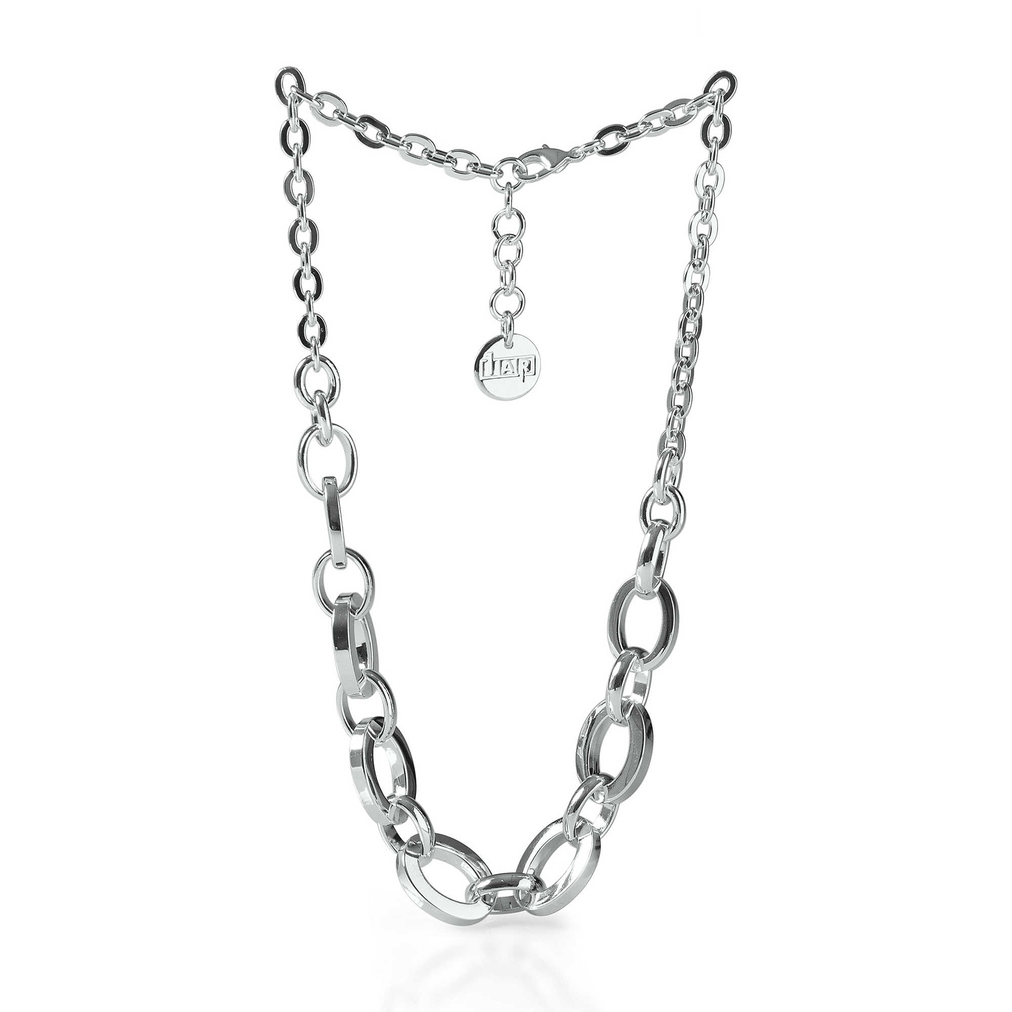 Collana uomo in argento con maglie e zirconi - UNOAERRE FASHION JEWELLERY
