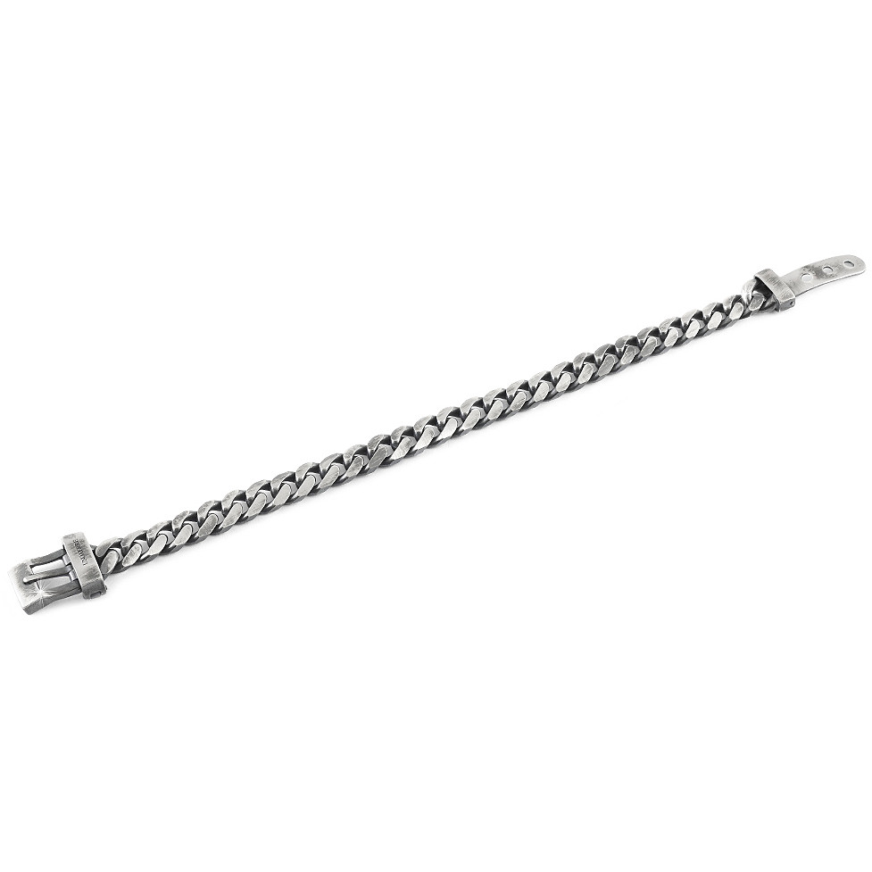 Bracciale uomo in argento e kevlar con dettagli blu - UNOAERRE FASHION JEWELLERY