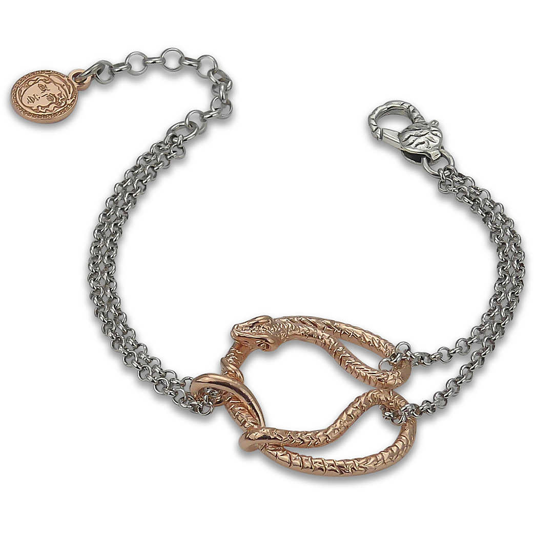 T-Shape steel bracelet with gold-tone PVD finish - BOTTEGA BOCCADAMO