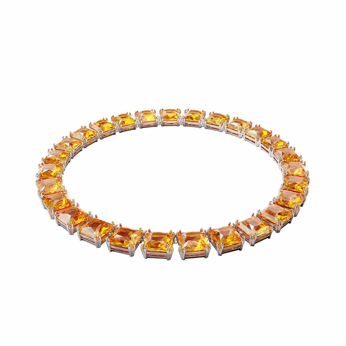 Necklace with yellow crystals - SWAROVSKI