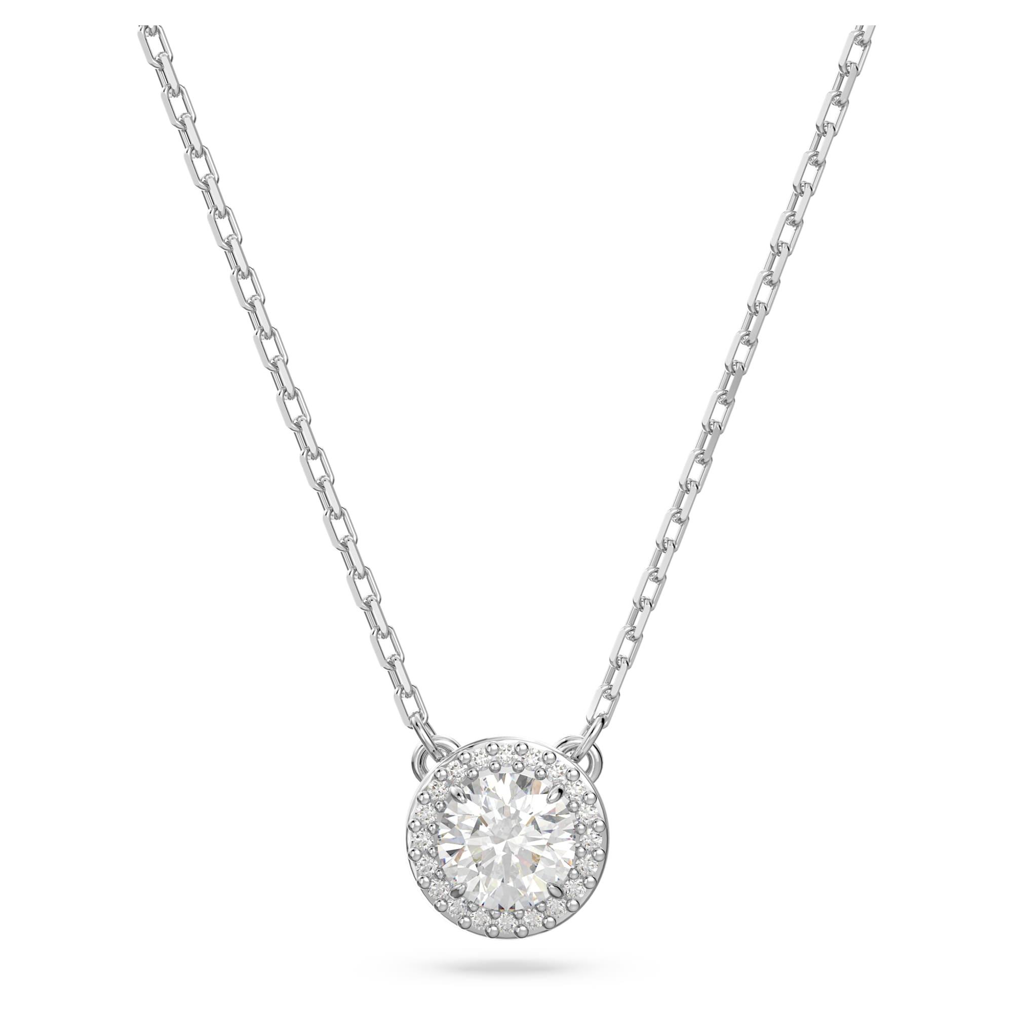 Constella necklace with pavé of white crystals - SWAROVSKI