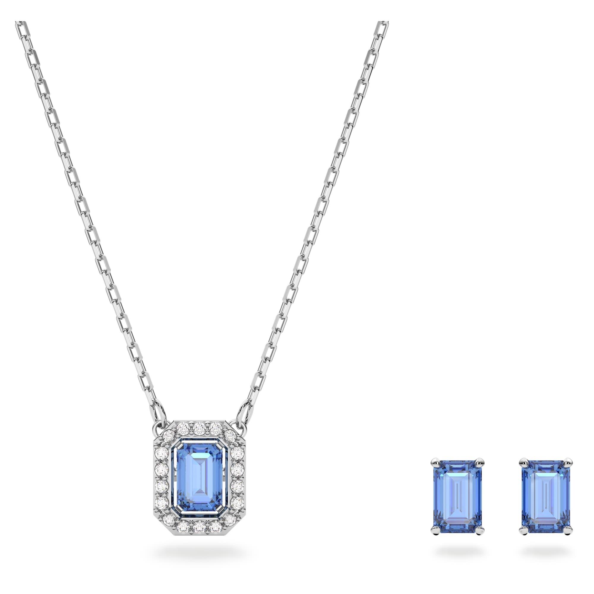 Set collana Millenia con cristalli blu e bianchi - SWAROVSKI