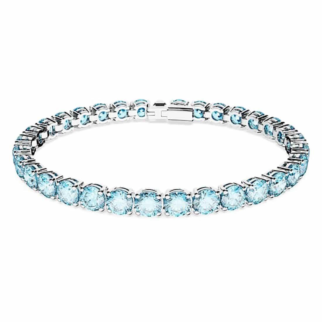 Bracciale tennis con zircone azzurro - SWAROVSKI