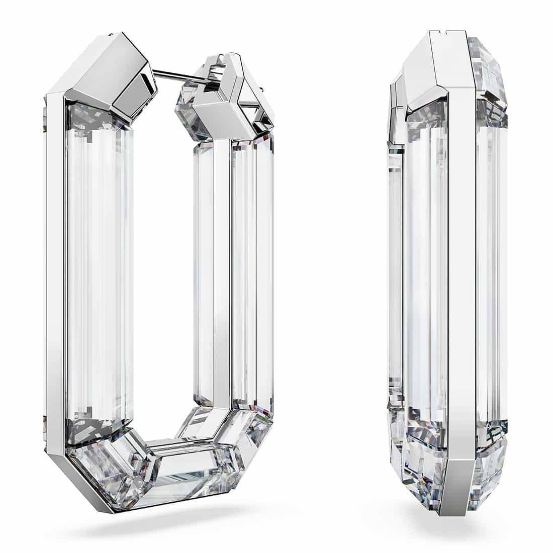 Pendientes de aro con cristales blancos - SWAROVSKI