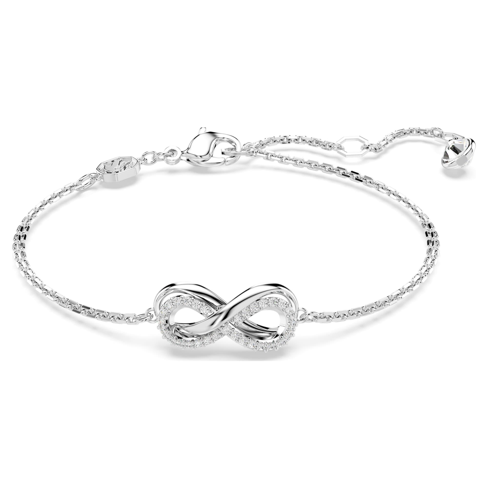 Hyperbola bracelet with white crystals - SWAROVSKI