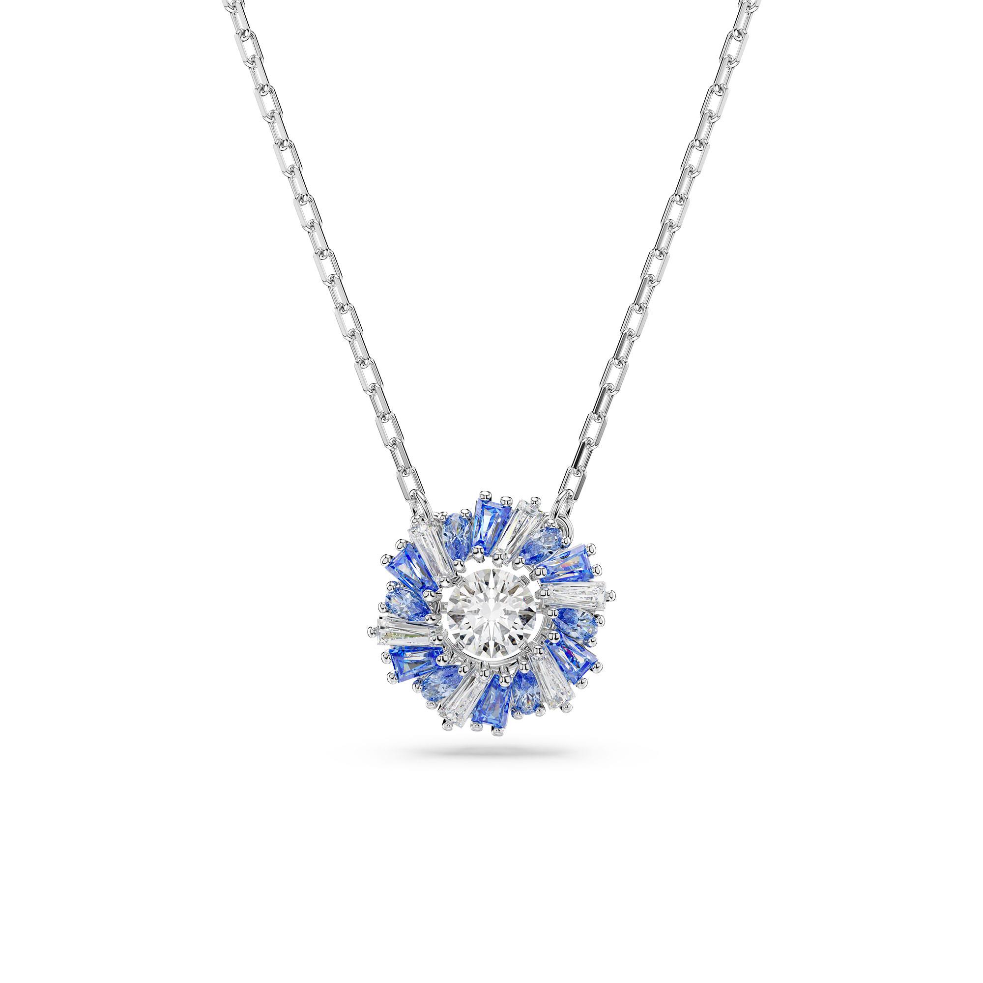 Idyllia necklace with blue crystals - SWAROVSKI