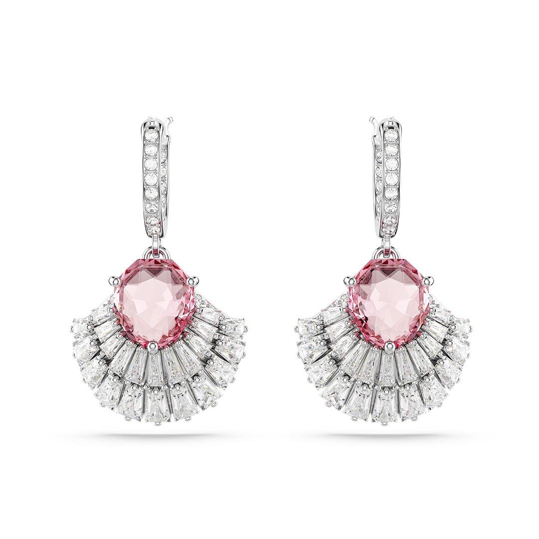 Idyllia earrings with pink crystals - SWAROVSKI