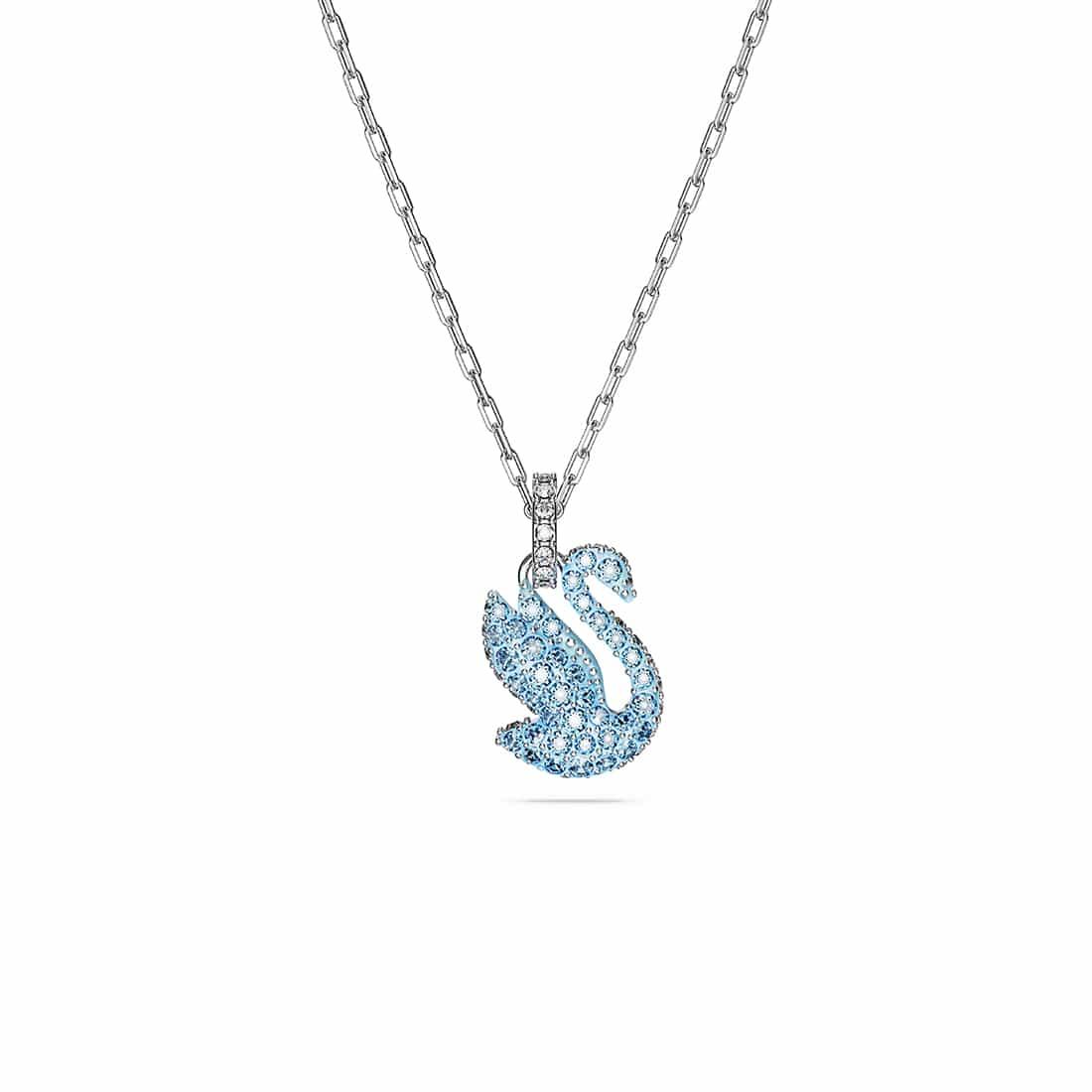 Collana Iconic Swan con cristalli blu - SWAROVSKI