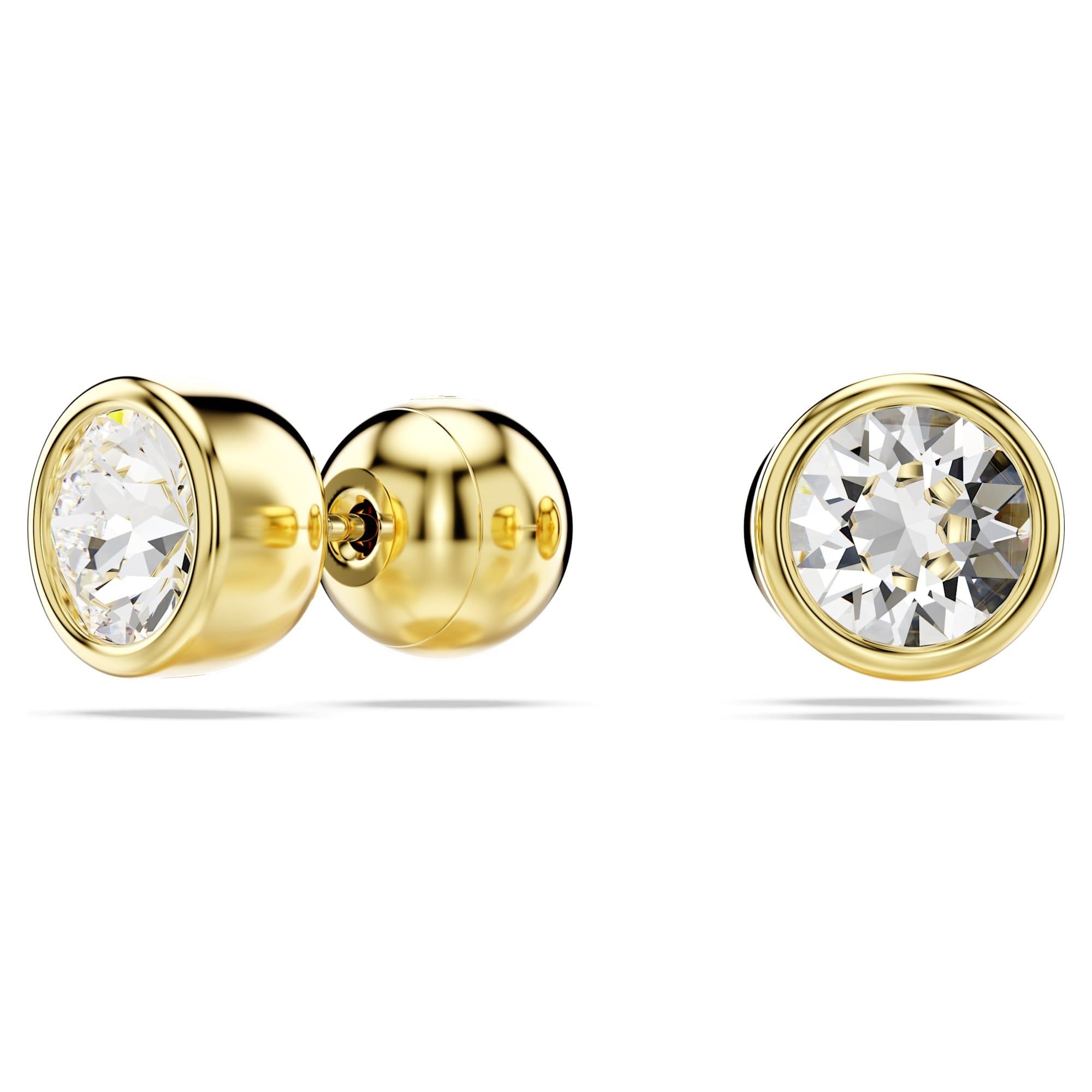 Imber earrings with white crystals - SWAROVSKI