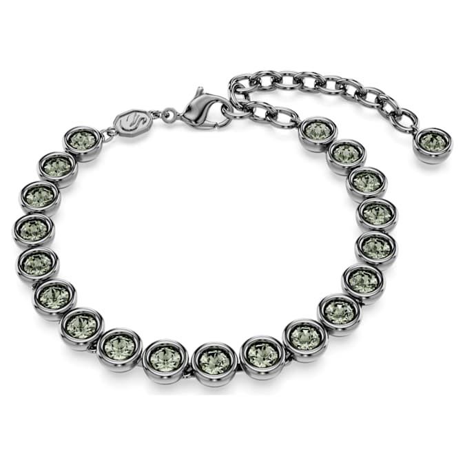 Tennis bracelet with black crystals - SWAROVSKI