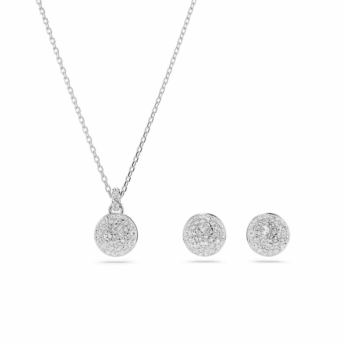 Set collana e orecchini Meteora con pavè di cristalli - SWAROVSKI