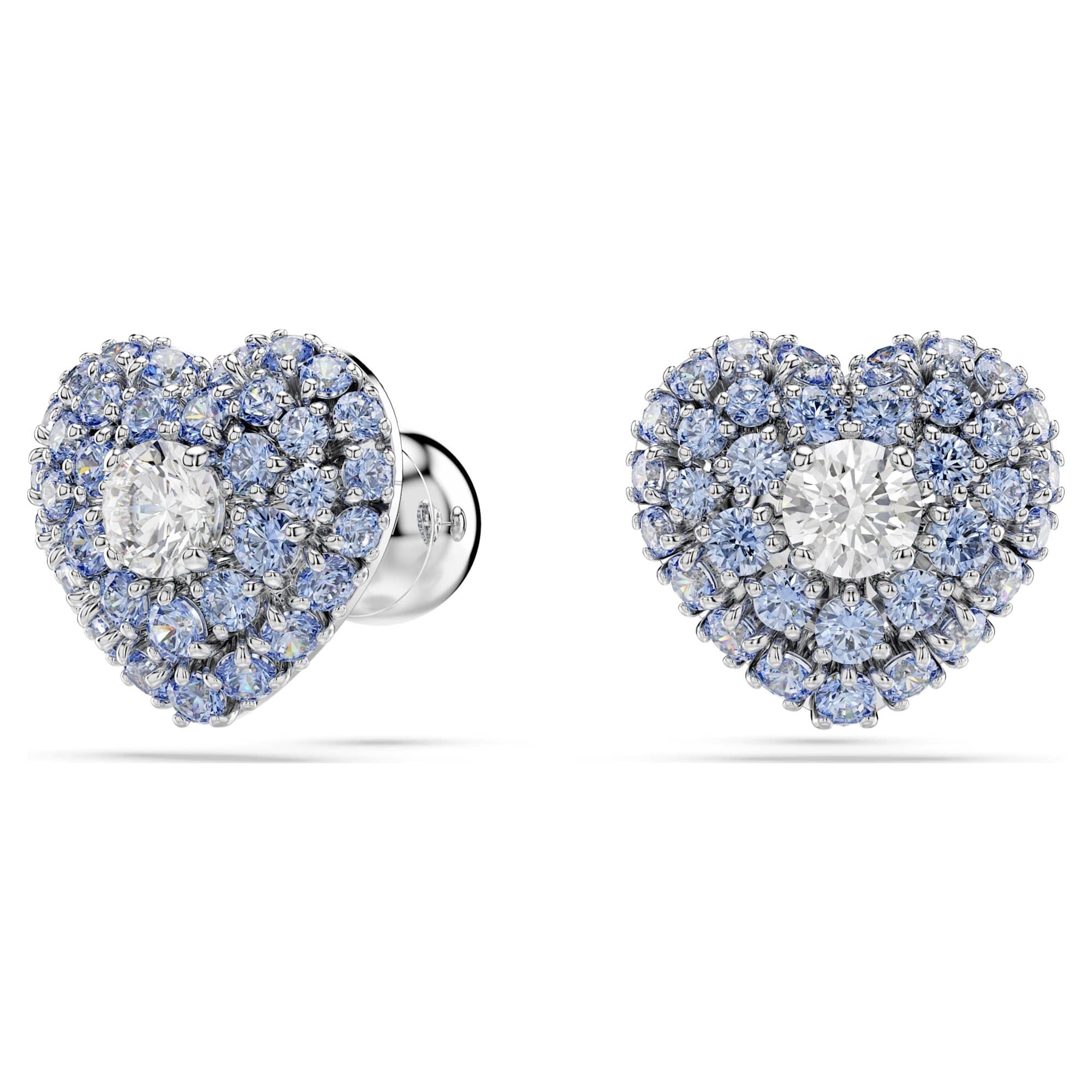 Hyperbola earrings with blue crystals - SWAROVSKI