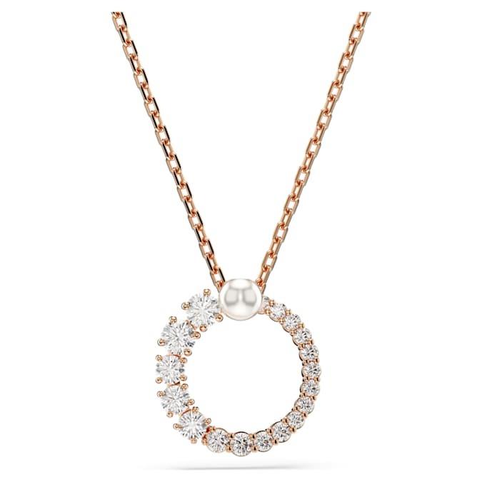 Matrix necklace with white zircons - SWAROVSKI