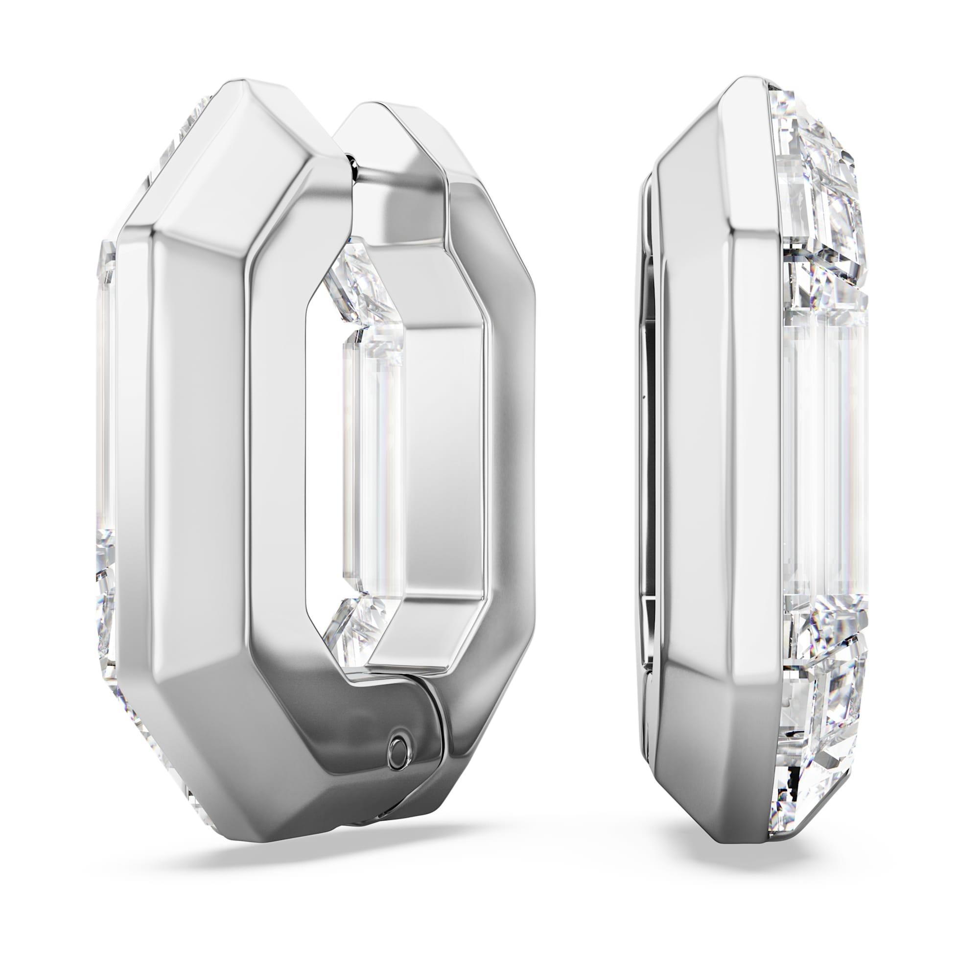 Pendientes de aro Lucent con cristales blancos - SWAROVSKI