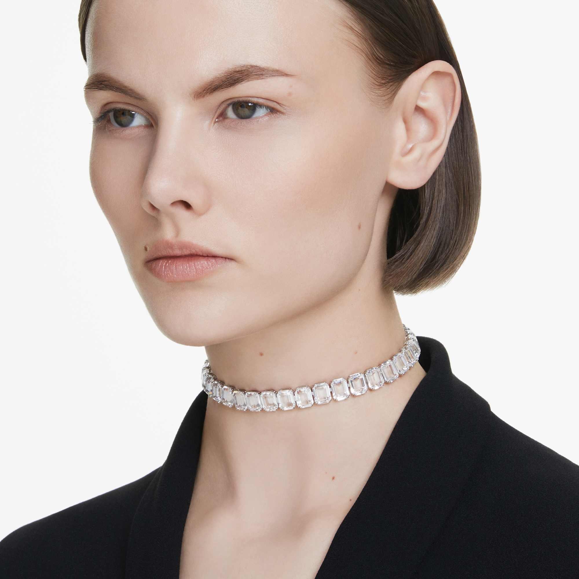 Collar choker Millenia con cristales blancos - SWAROVSKI