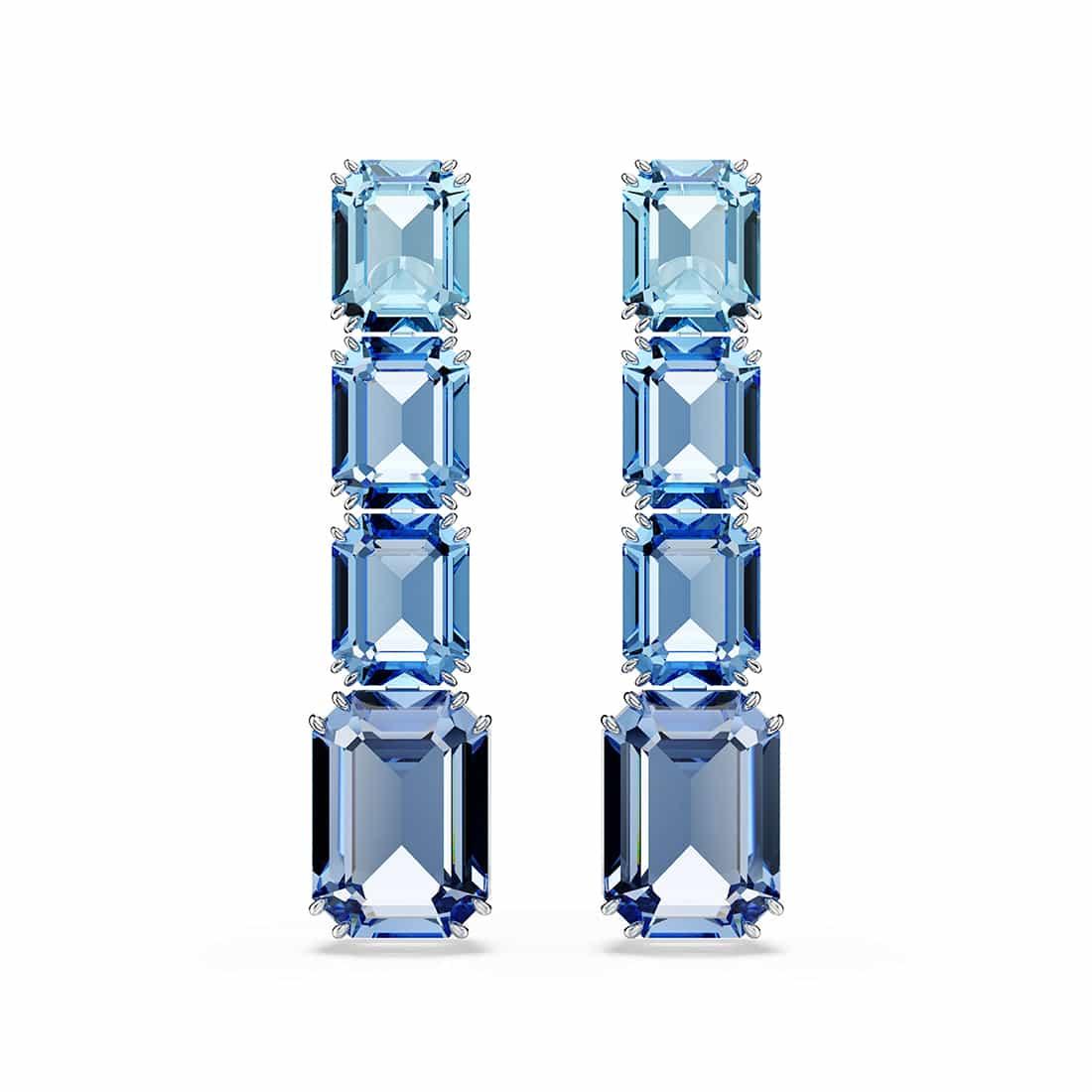 Pendientes colgantes con cristales azules - SWAROVSKI