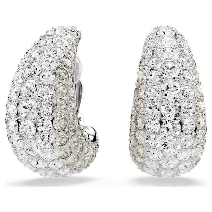 Sublima earrings with white crystals - SWAROVSKI