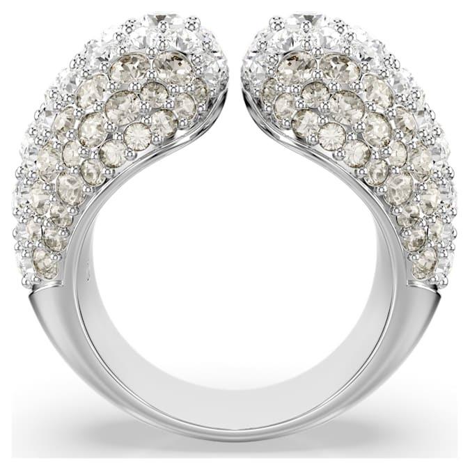 Sublima cocktail ring with white crystals - SWAROVSKI