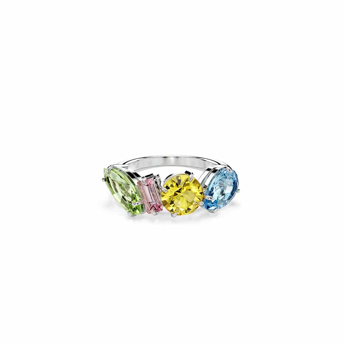 Anello Gema cocktail con cristalli multicolore - SWAROVSKI