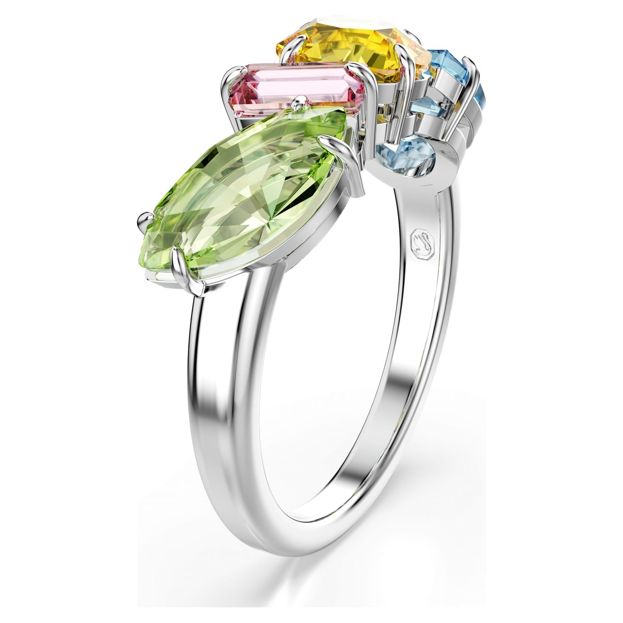 Gema cocktail ring with multicolored crystals - SWAROVSKI