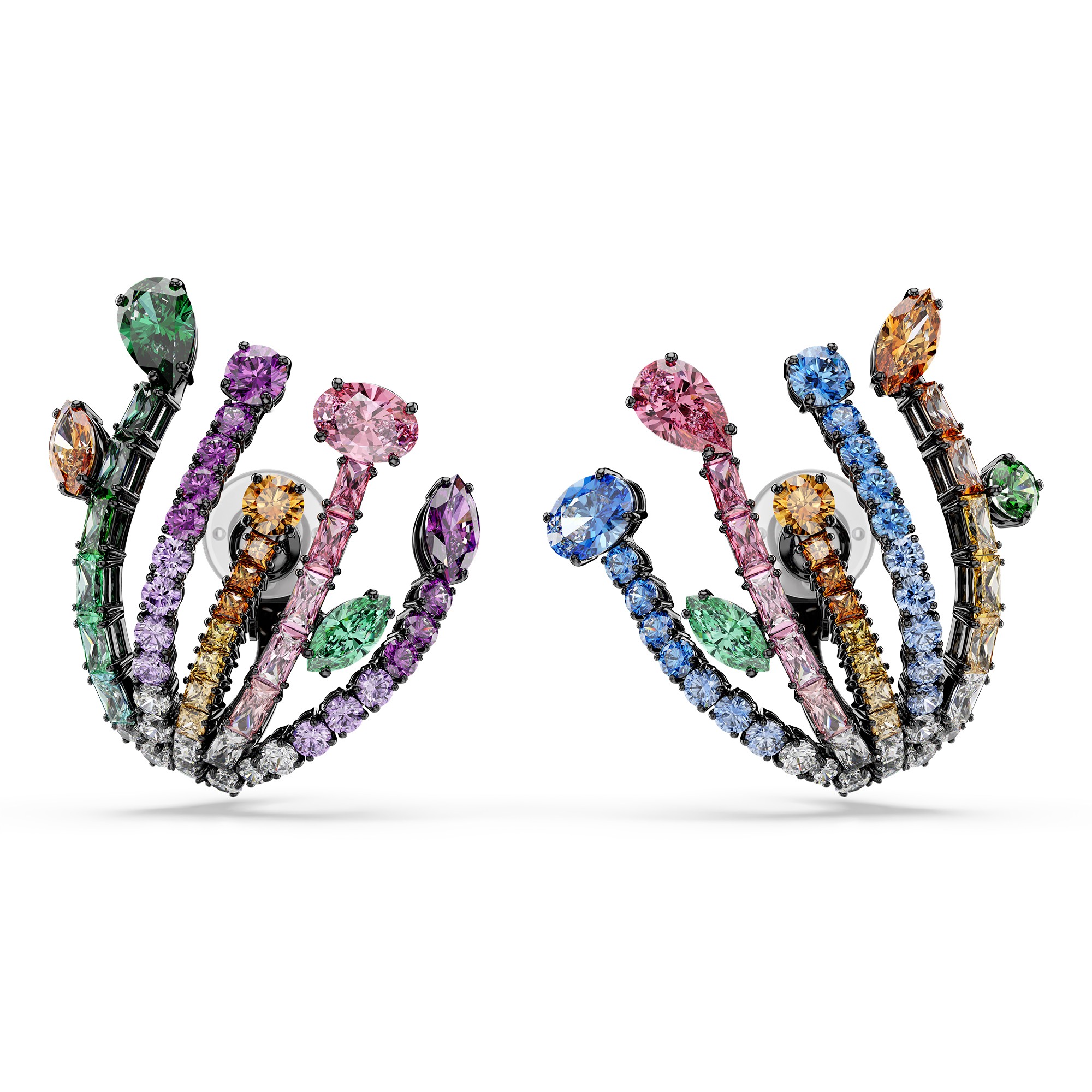 Matrix earrings with Zirconia - SWAROVSKI