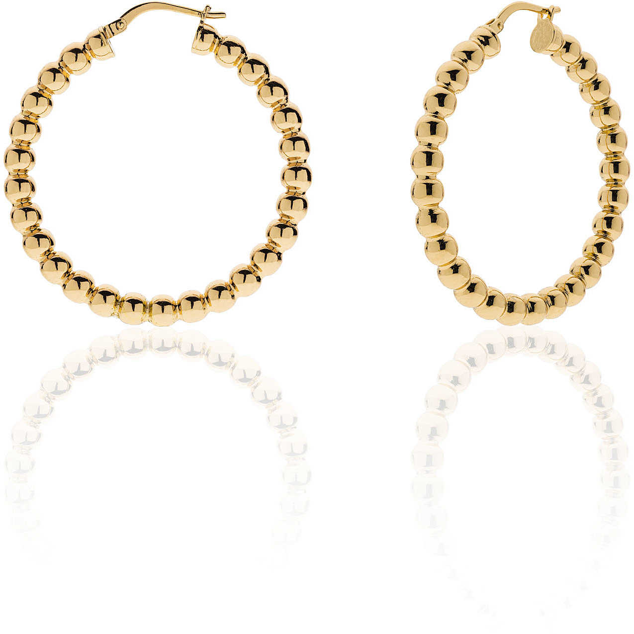 Orecchino esagonale in argento con pugnale in rilievo - UNOAERRE FASHION JEWELLERY