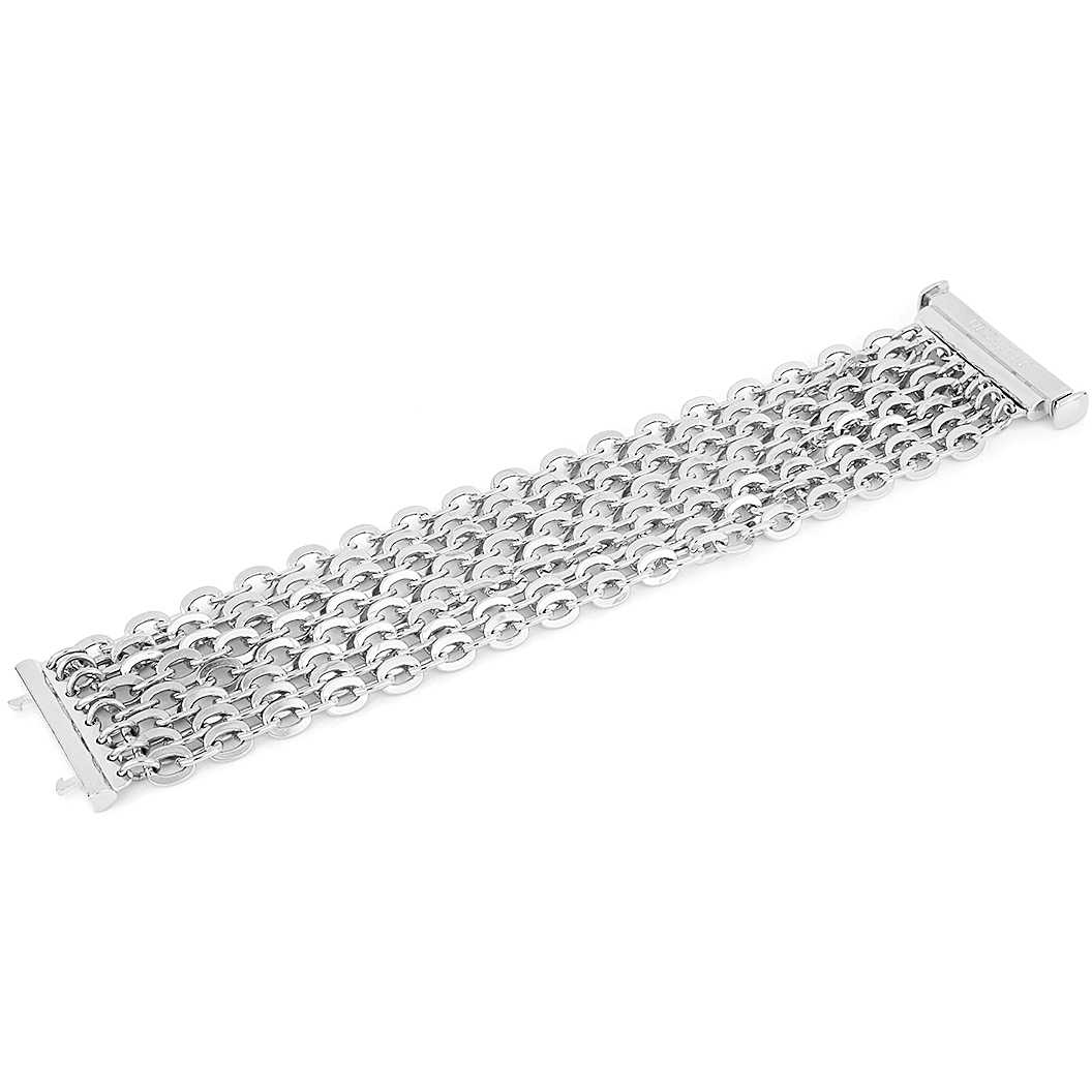 Bracciale uomo in kevlar e argento con spinelli neri - UNOAERRE FASHION JEWELLERY