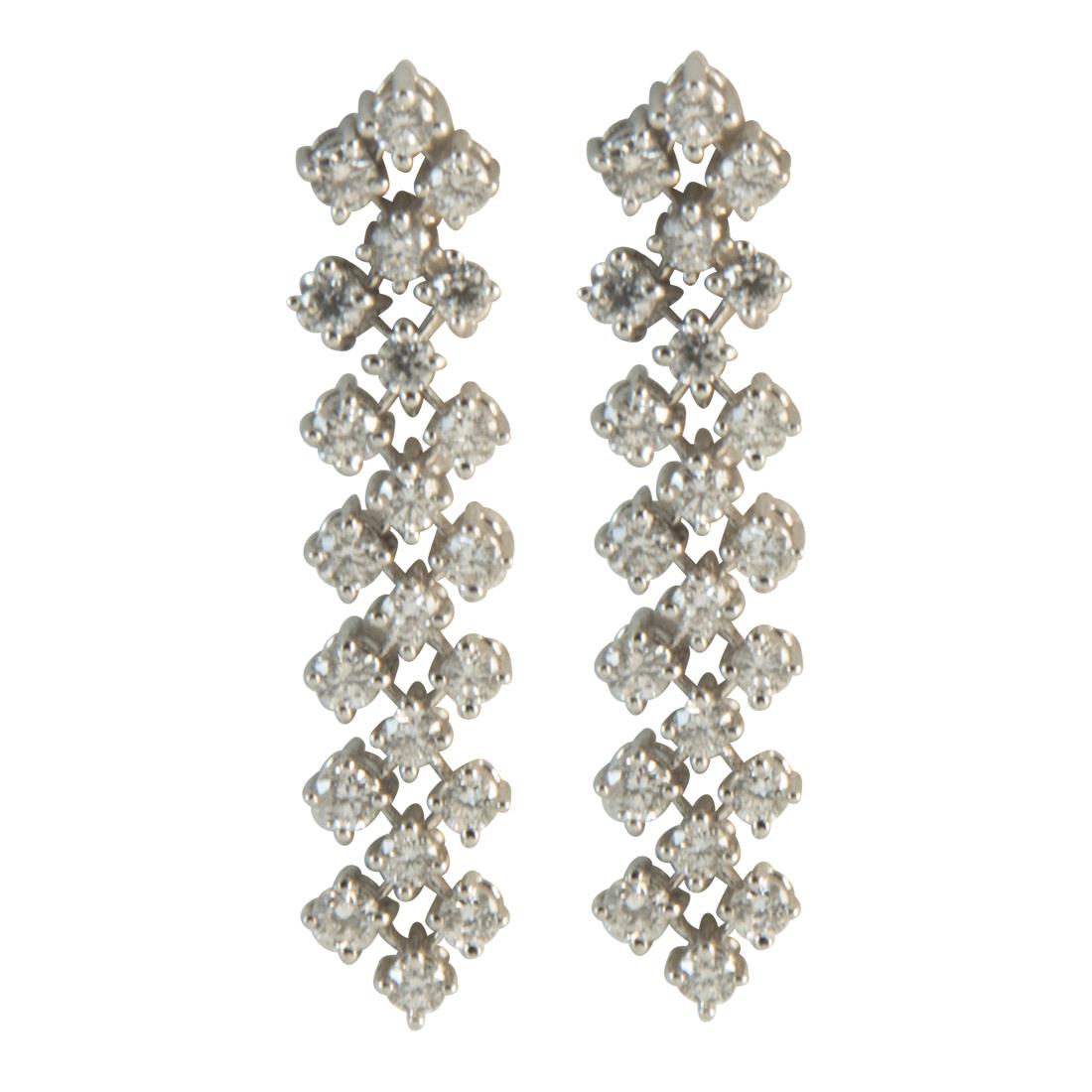 Orecchini  in oro con diamanti ct 1.00 - ALFIERI & ST. JOHN