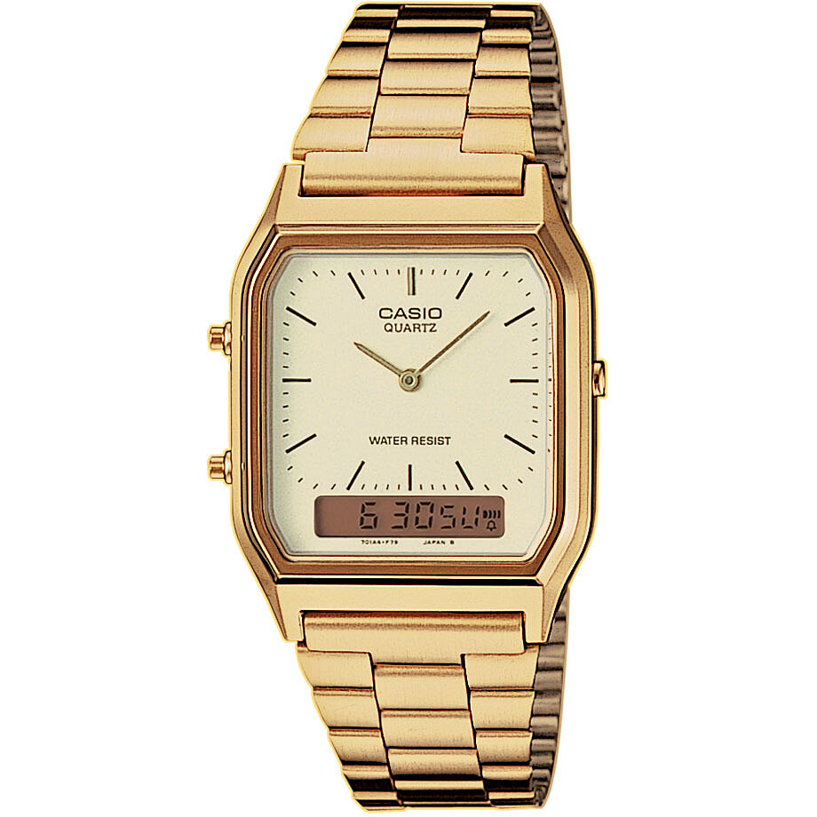 Reloj digital Vintage Edgy unisex resina oro Casio AQ-230GA-9DMQYES - CASIO