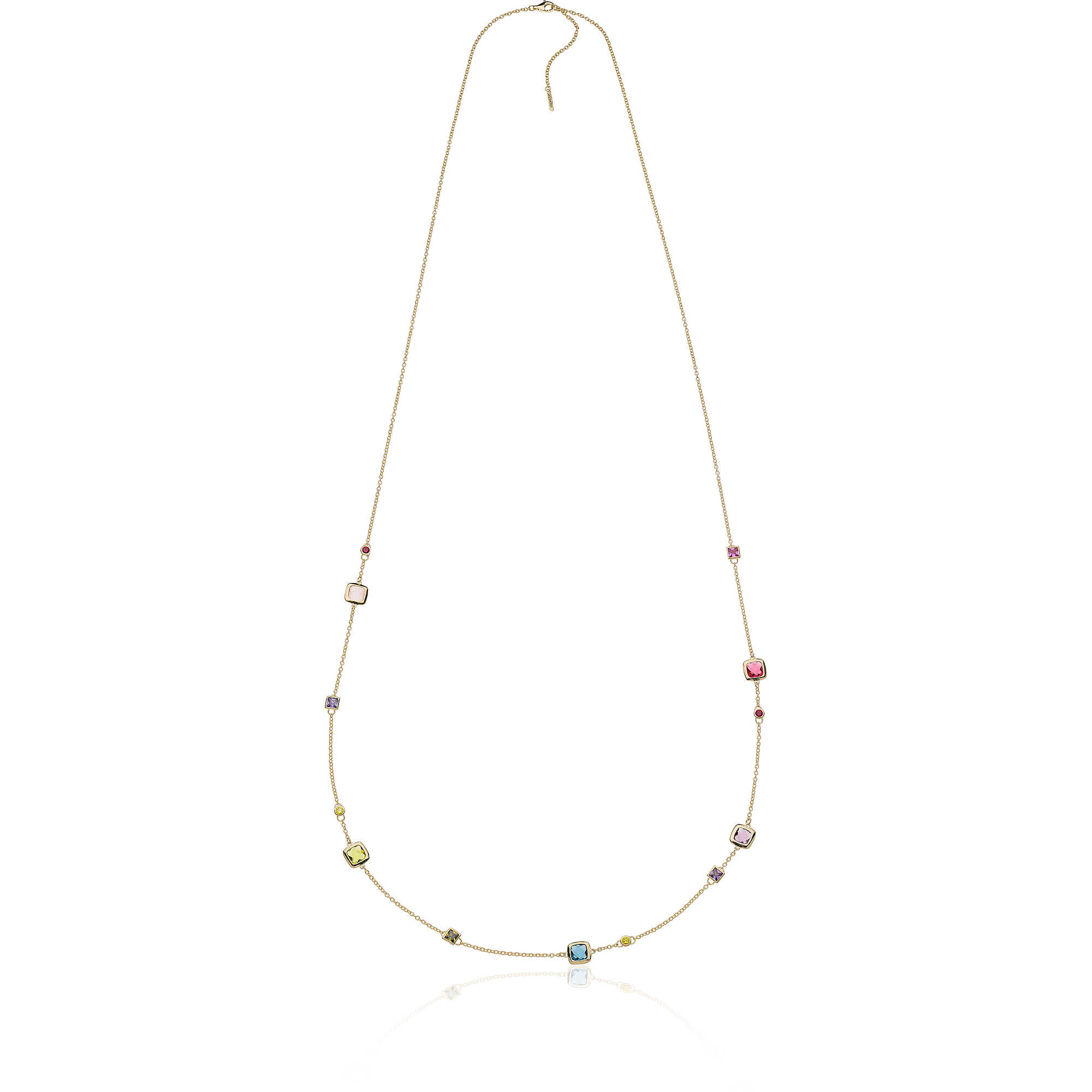 Collana in argento brunito con foglia e bruco - UNOAERRE FASHION JEWELLERY