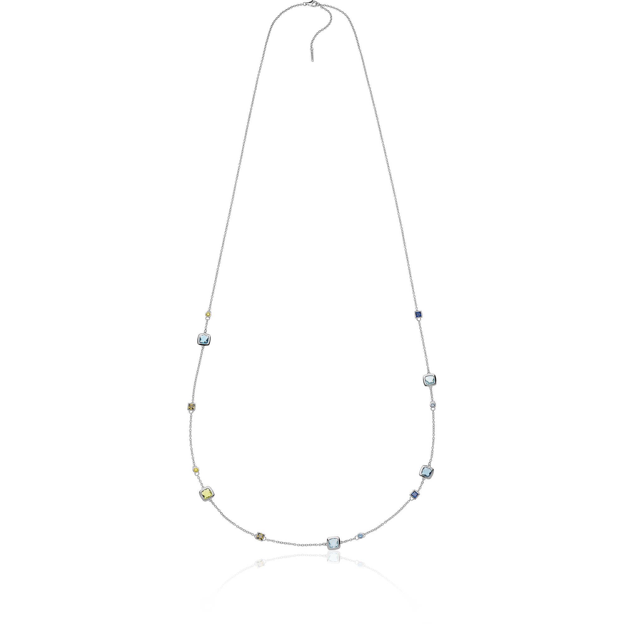 Collana in argento brunito con margherita e apine - UNOAERRE FASHION JEWELLERY