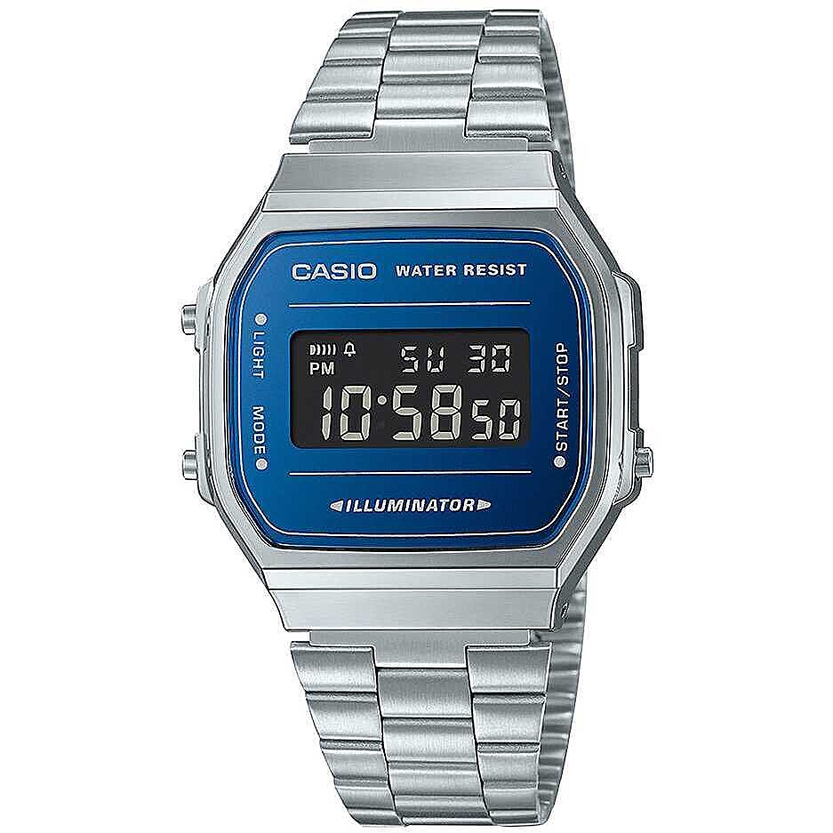 Reloj digital Vintage de acero 36,3 mm Casio Italia S.R.L. A168WEM-2BEF - CASIO