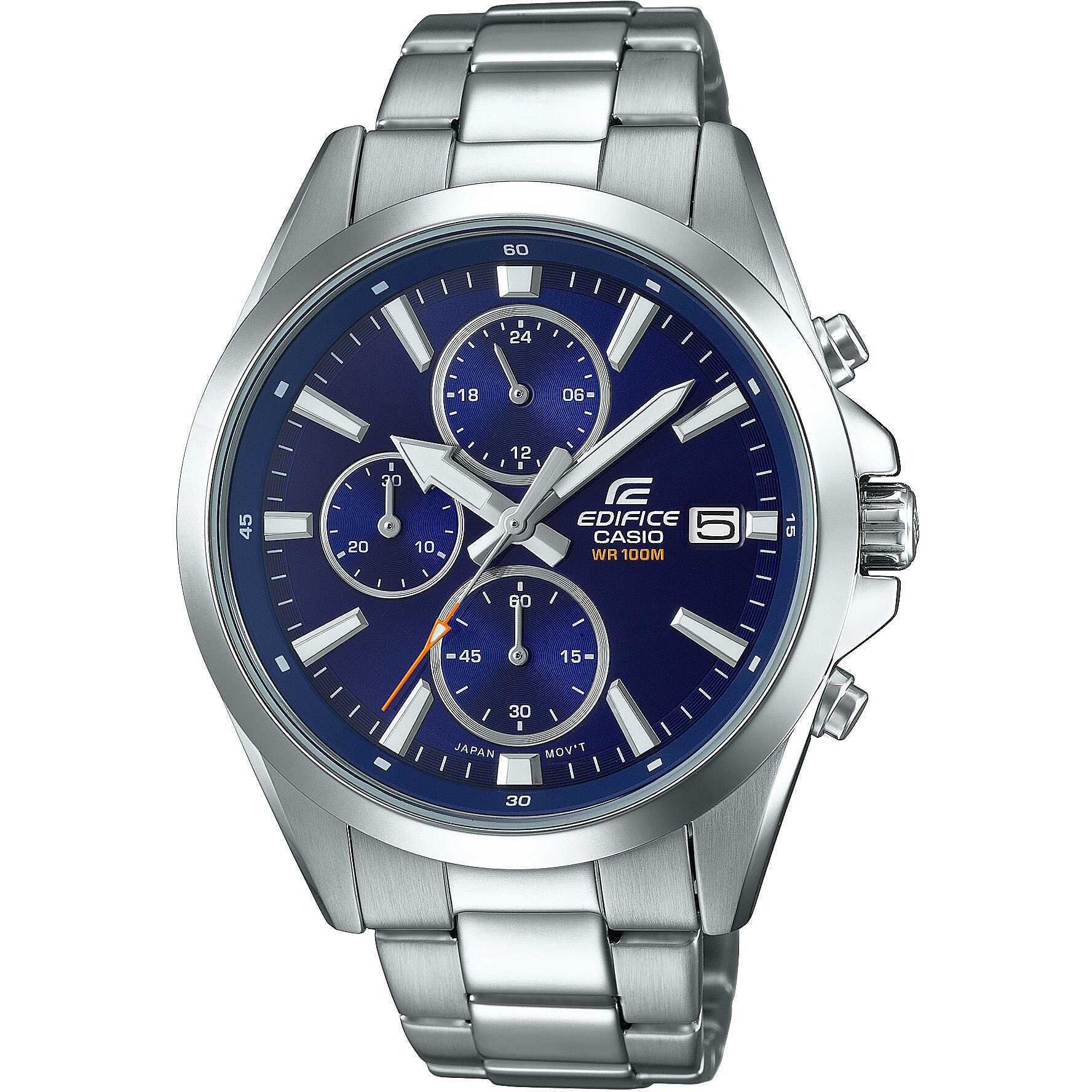 Reloj cron&oacute;grafo Edifice Classic acero azul Casio EFV-560D-2AVUEF - CASIO