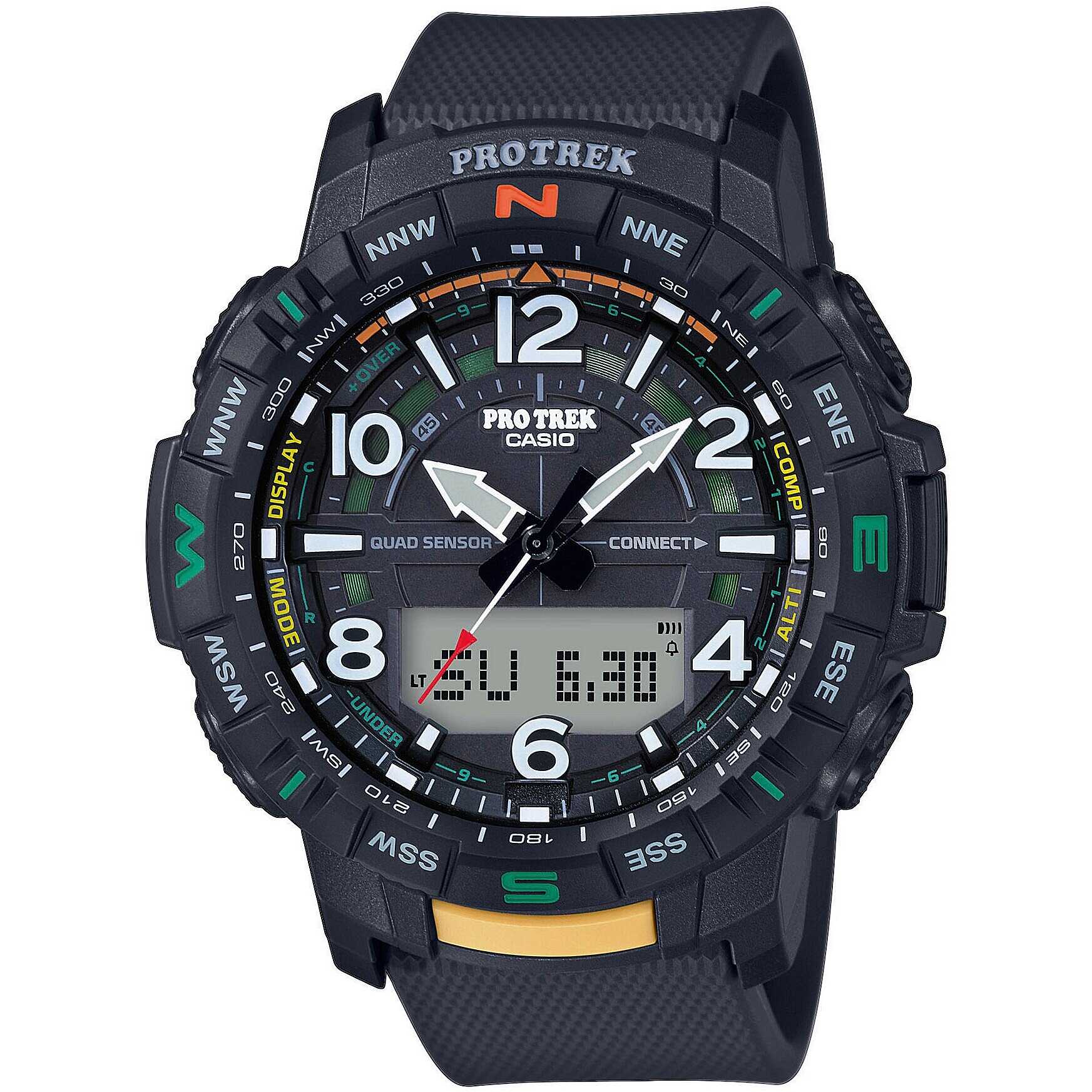 Reloj digital Pro Trek hombre resina negra Casio Italia S.R.L. PRT-B50-1ER - CASIO