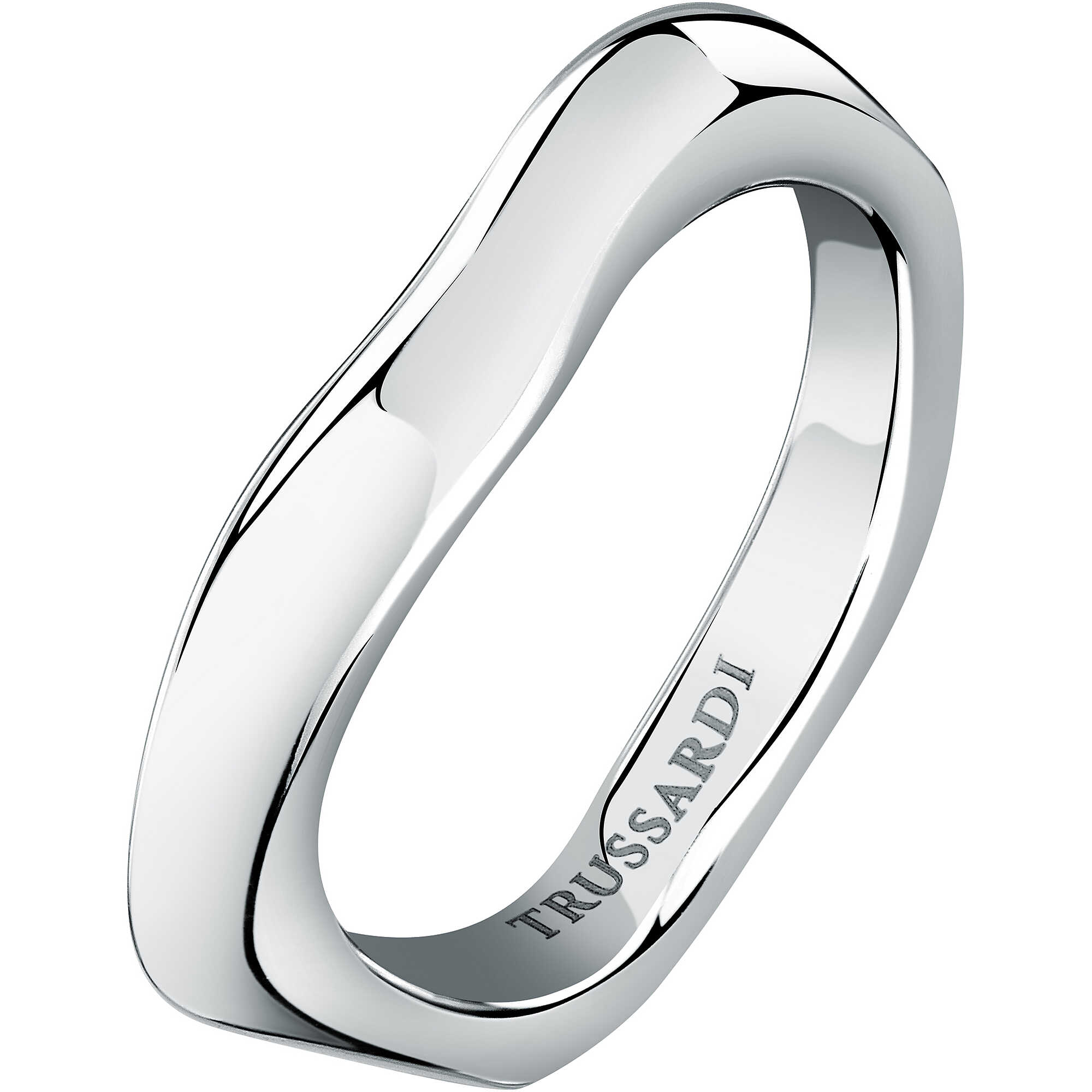 Anello in acciaio dal design essenziale - TRUSSARDI