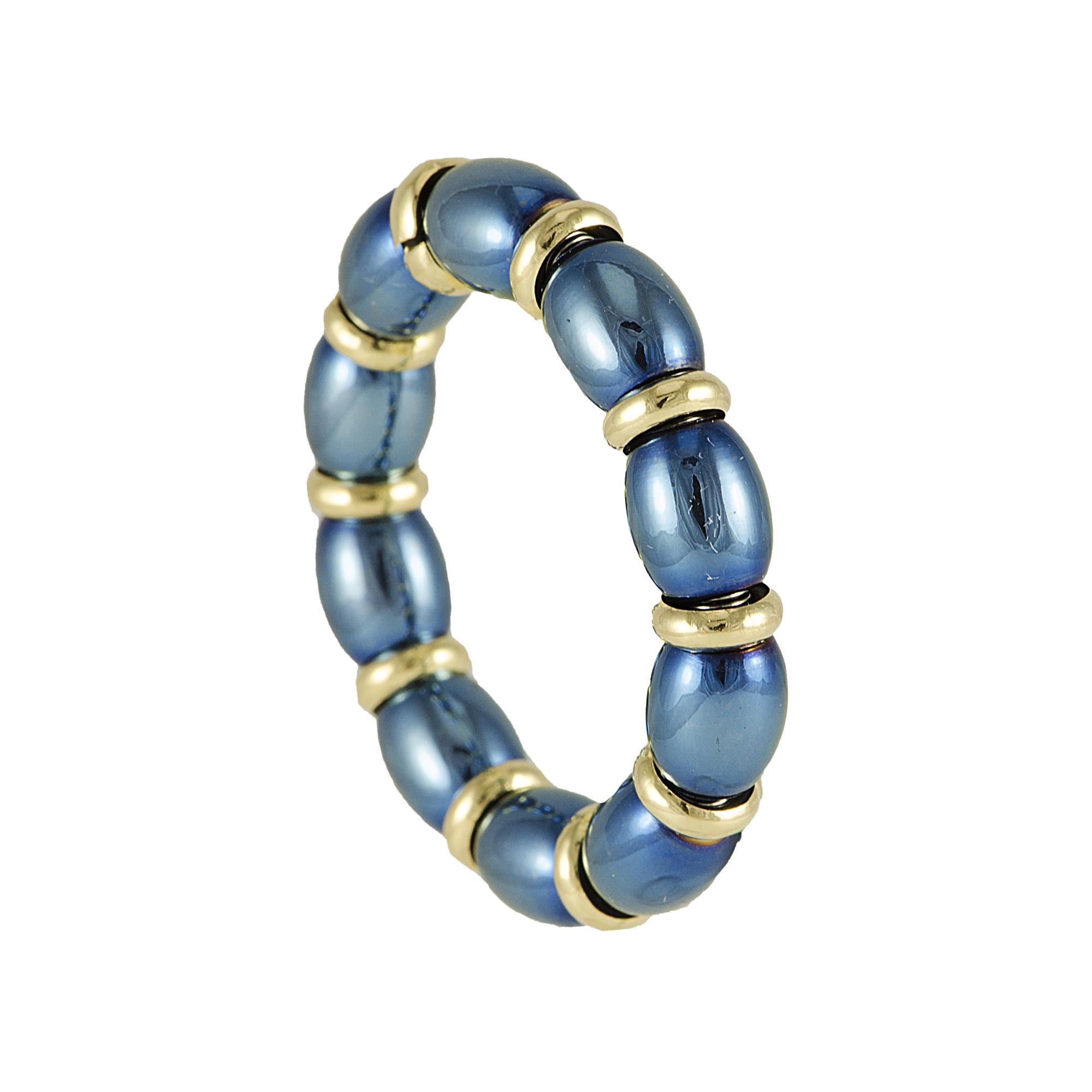 ANELLO IN ACCIAIO E ORO GIALLO MIS 22 - ROBERTO DEMEGLIO