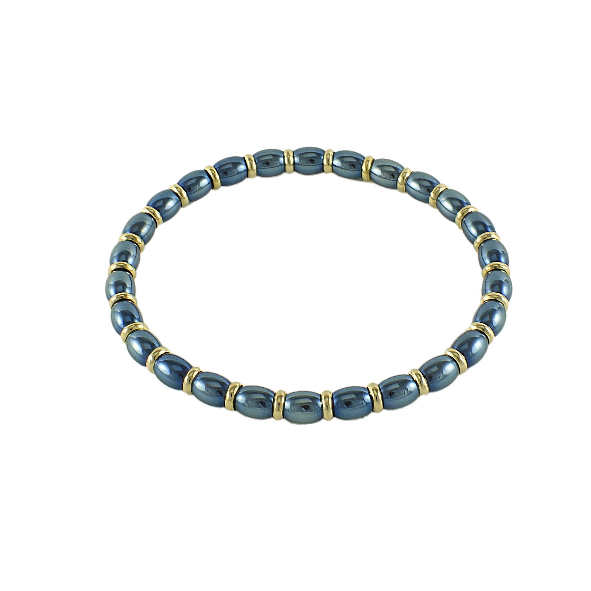 BRACCIALE IN ACCIAIO BLU E ORO GIALLO MIS DONNA - ROBERTO DEMEGLIO
