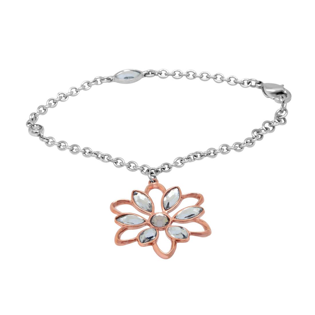 Bracciale in acciaio con pietre bianche - MORELLATO