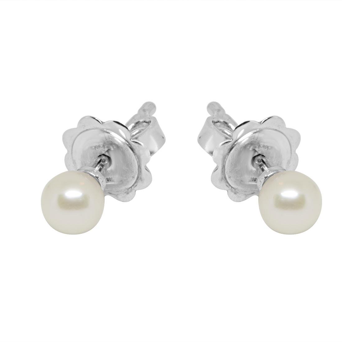 Orecchini in oro bianco con perle - ALFIERI & ST. JOHN