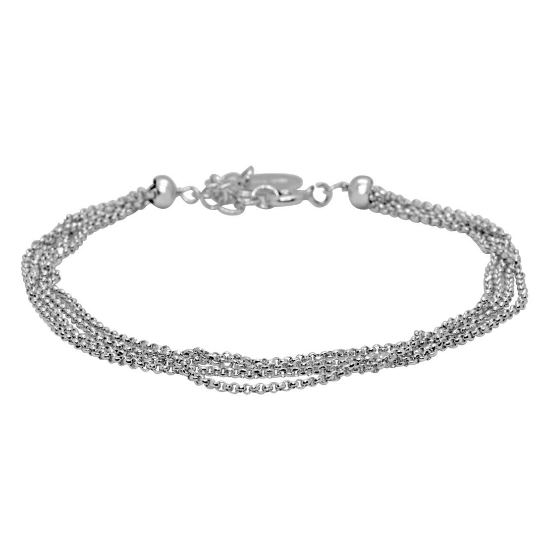 Bracciale multifilo in argento - ORO&CO 925